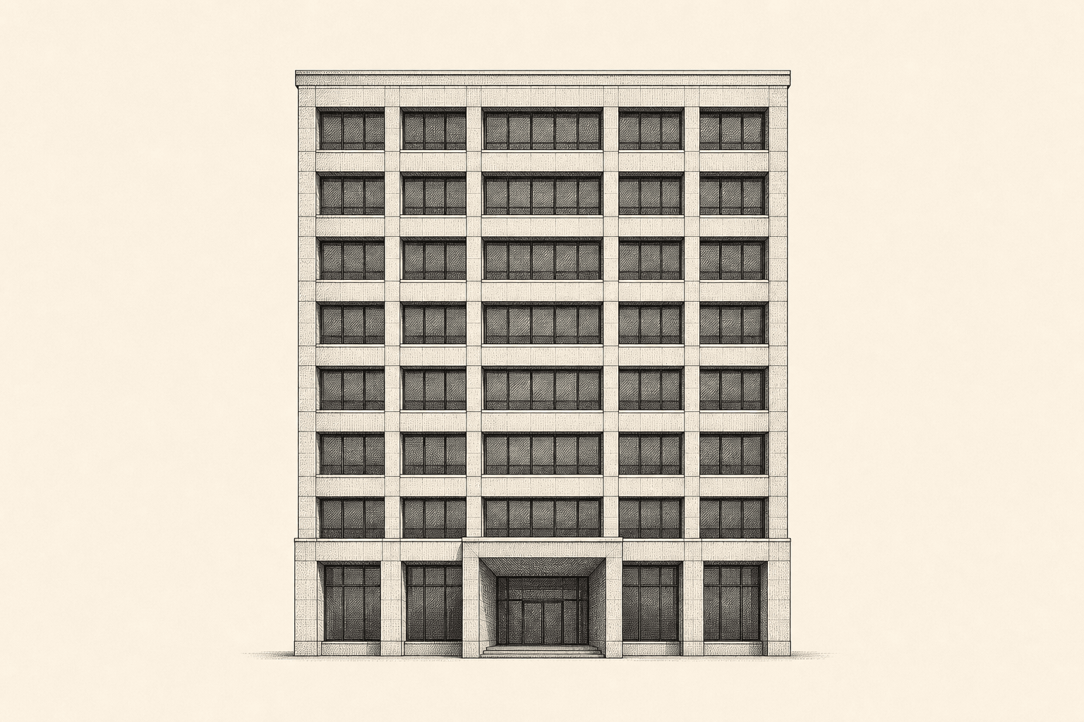 Editorial illustration for: Durham's Biggest Empty Office Building Has No Tenants