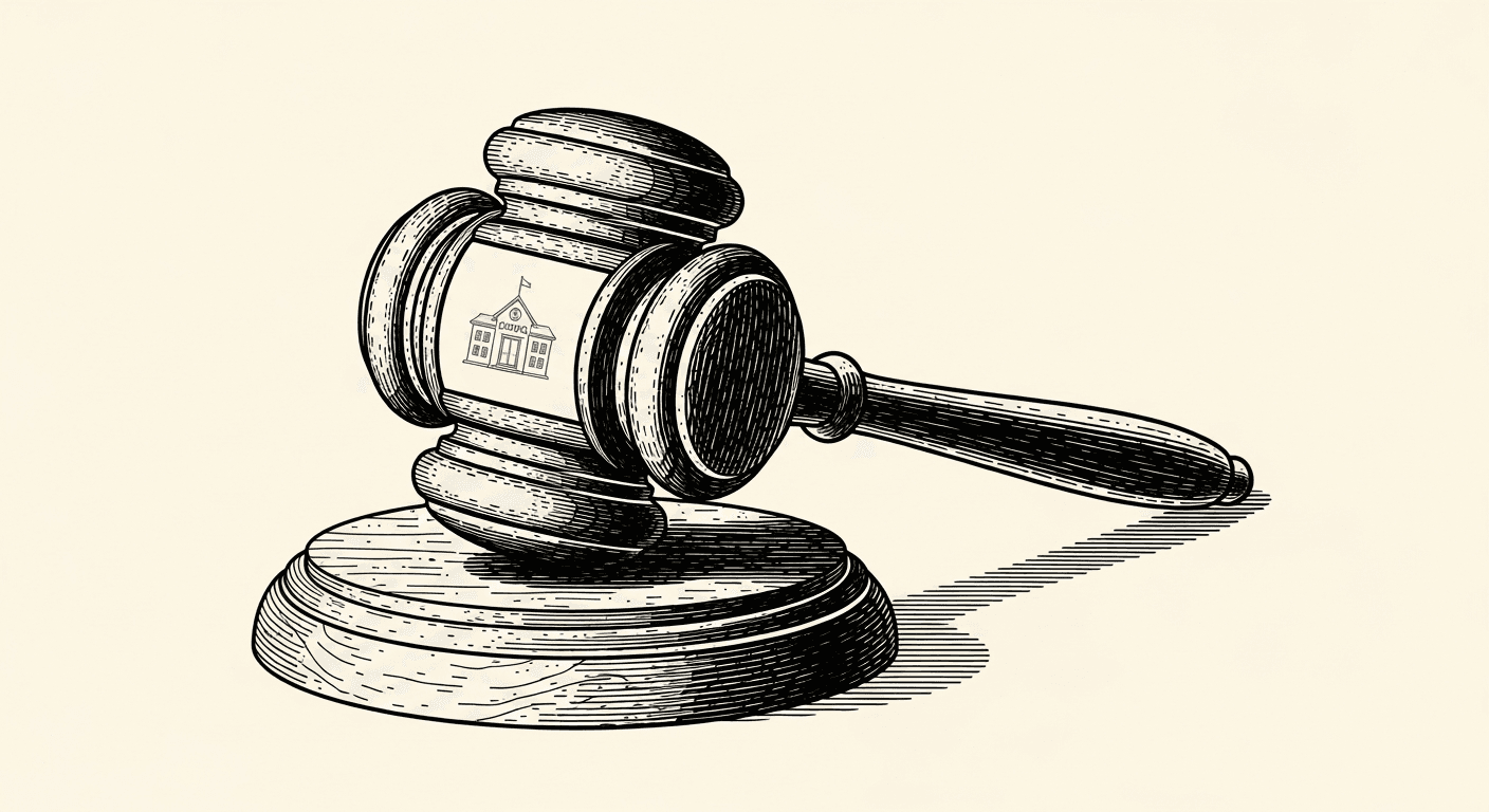 Editorial illustration for: NC Supreme Court Ends Leandro Funding Case